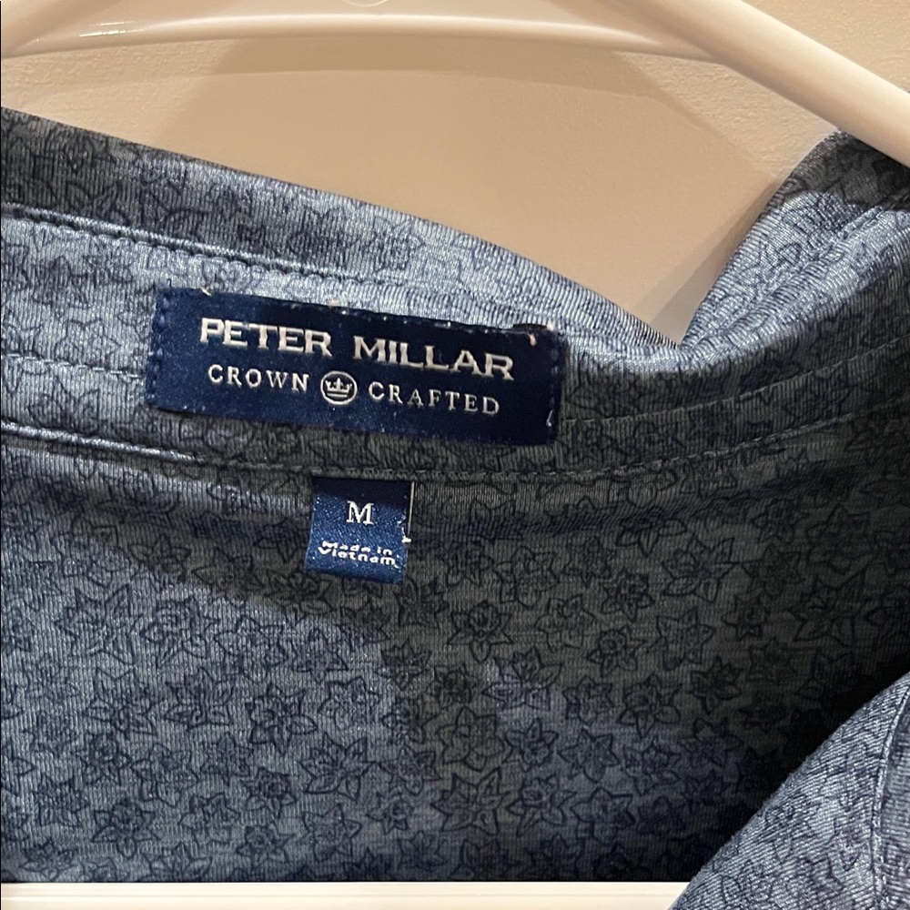 Peter Millar Patterned Navy Polo - image 2